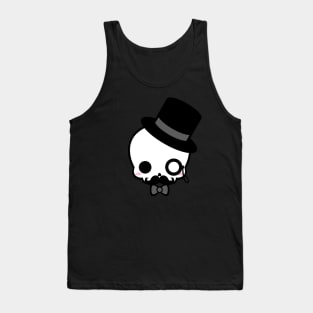 Cute Gentleman Skull Tank Top